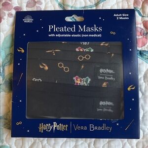 Vera Bradley Harry Potter Black Pleated Masks